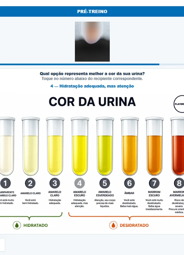 Formulário de hidratação